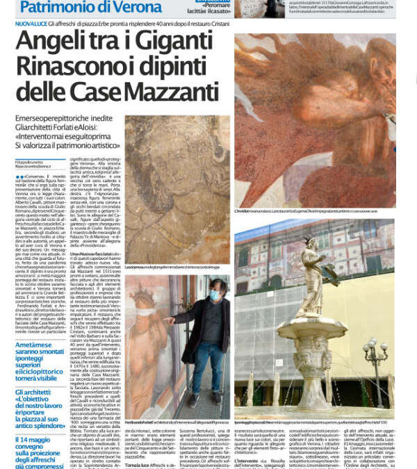 Angeli tra i Giganti. Rinascono i dipinti delle case Mazzanti